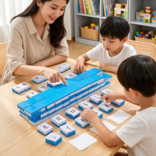 魔法汉字麻将牌小学生偏旁部首组合卡识字组拼字儿童认字文字益智