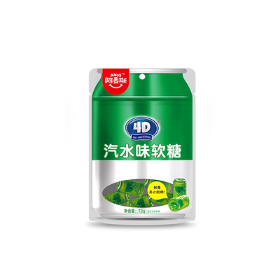 嚼着吃的汽水Q弹夹心更美味