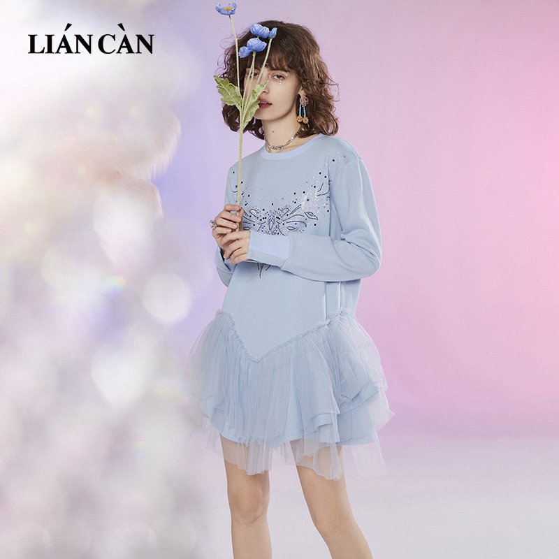 LIANCAN/莲灿少女风短裙摆