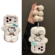 卡巴顿 秋冬天毛绒kt猫适用苹果17promax手机壳新款 16pro女iphone15plus带挂绳14毛茸茸13少女心小众可爱全包