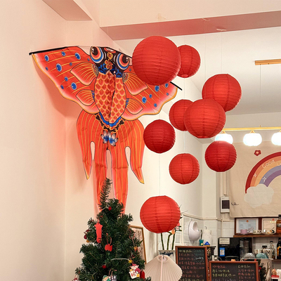 店铺装扮春节新年场景氛围布置