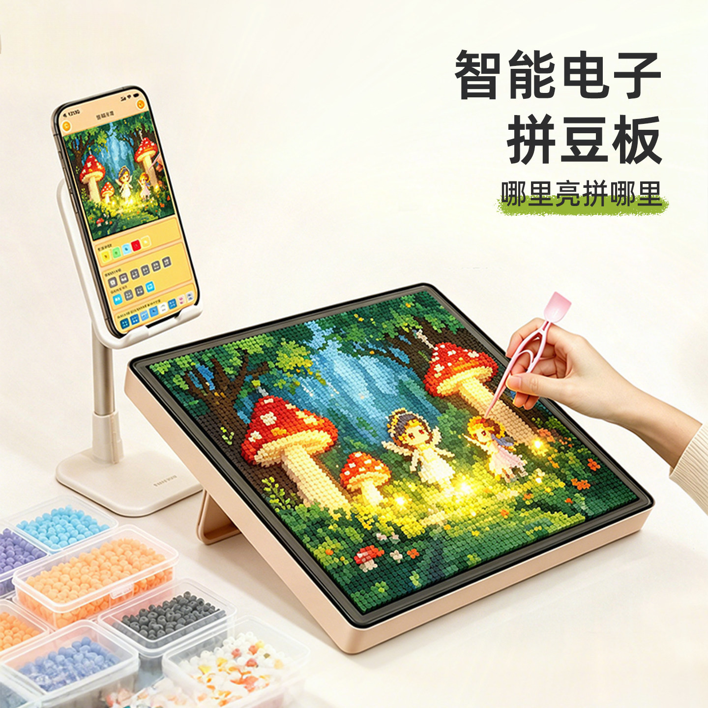 华邹智能拼豆板LED护眼耐高温