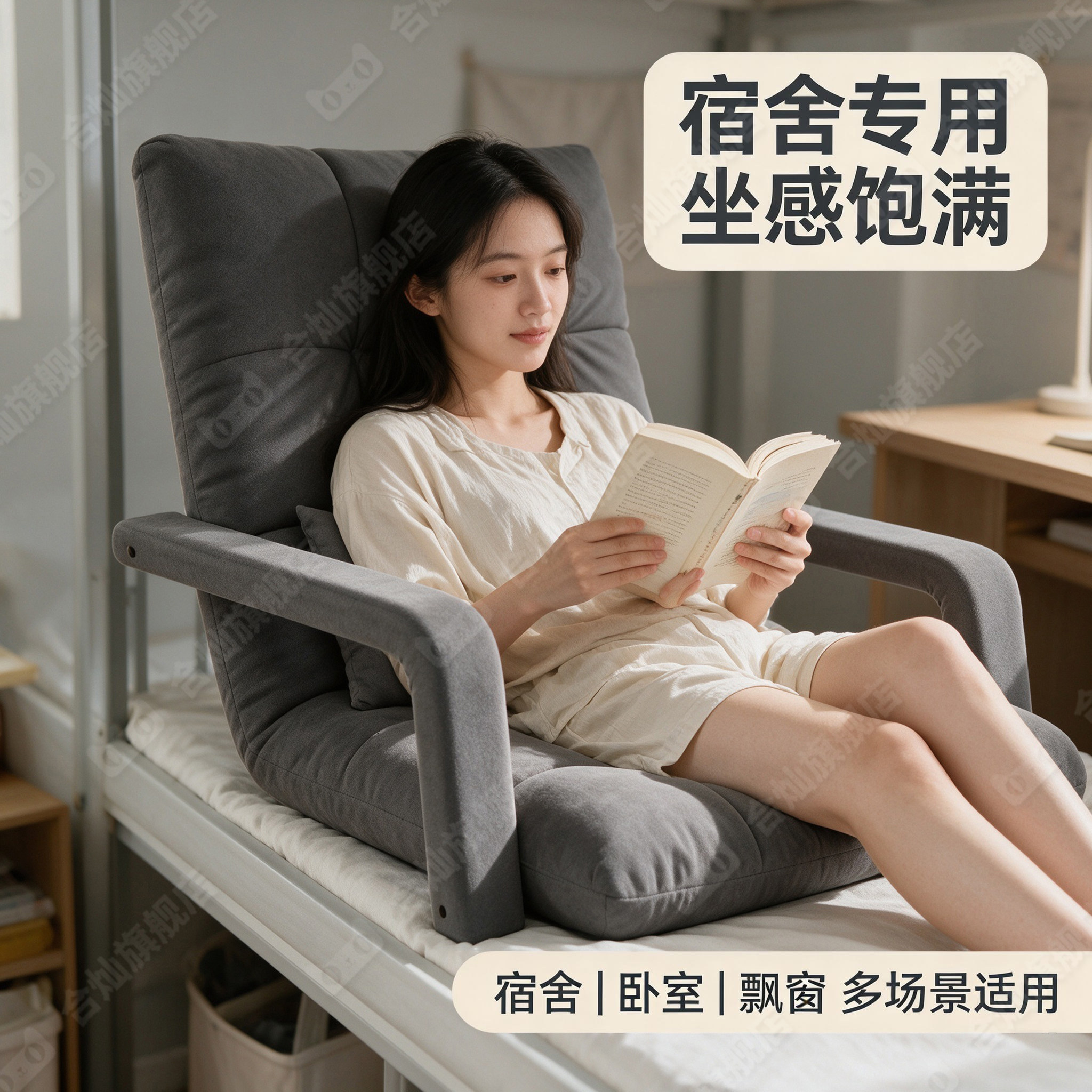 榻榻米座椅单人靠垫阳台椅窝窝椅图片