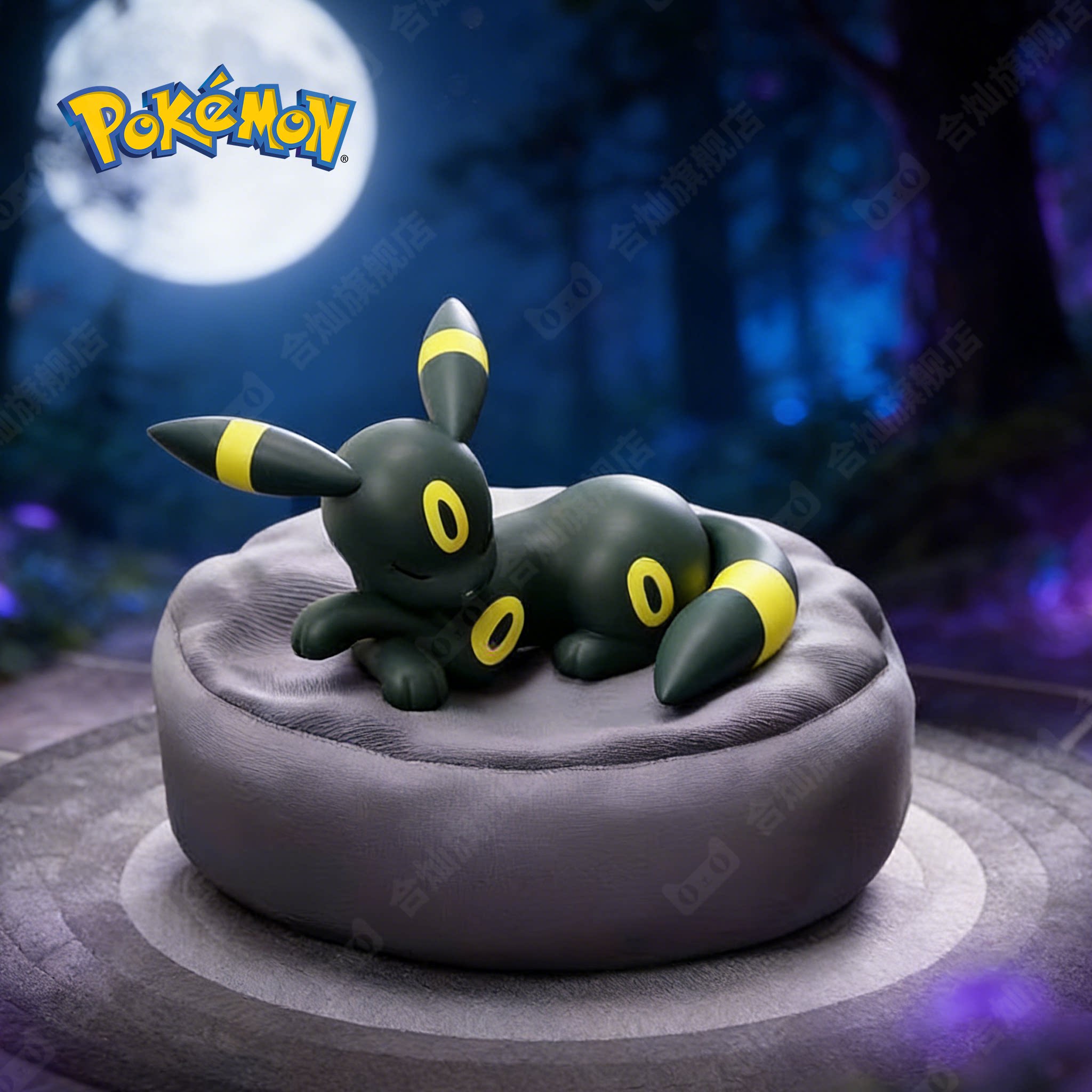 正版宝可梦宠物小精灵月亮伊布手办盲盒公仔模型女生治愈礼物摆件