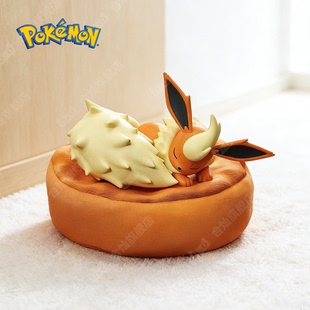 正版现货火伊布盲盒宝可梦手办睡姿公仔摆件动漫周边玩具潮玩礼物