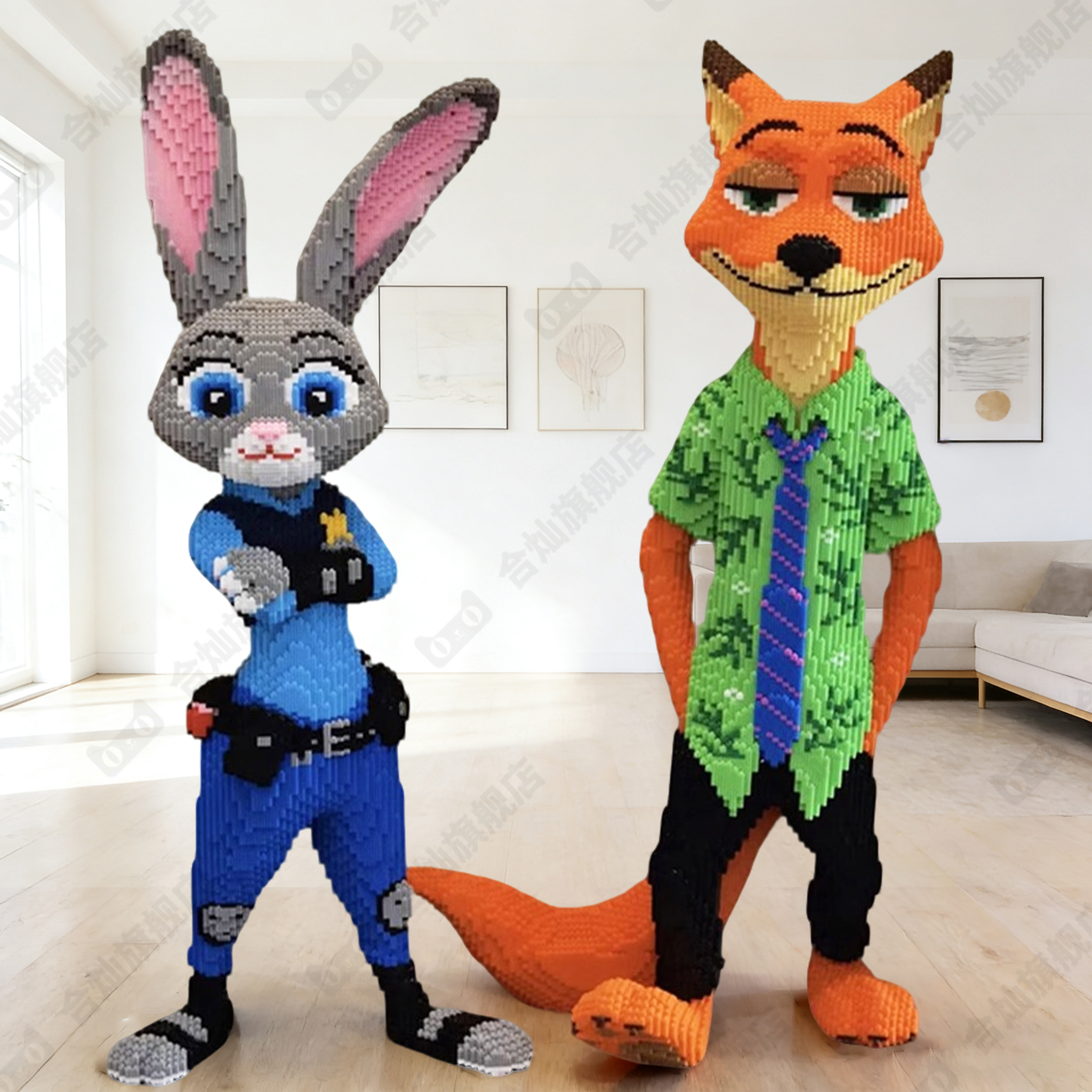 【一米巨大】兔积木10000粒以上