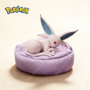 精灵宝可梦太阳伊布睡姿系列盲盒车载手办桌面摆件公仔女动漫周边