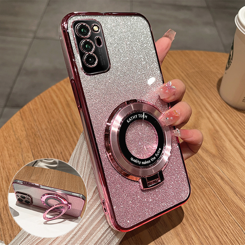 华为荣耀V30pro轻奢磁吸支架全包