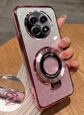 适用真我12x手机壳realme12x保护硅胶套RMX3993全包防摔oppo透明软壳x5g男女reaime新款x12高级感带支架磁吸