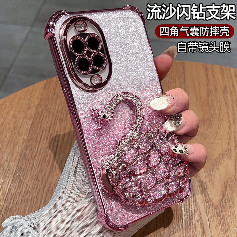 适用华为nova15手机壳nove15保护硅胶套PSN一AL00带镜头膜n15全包气囊防摔novo透明软壳note女新款网红高颜值