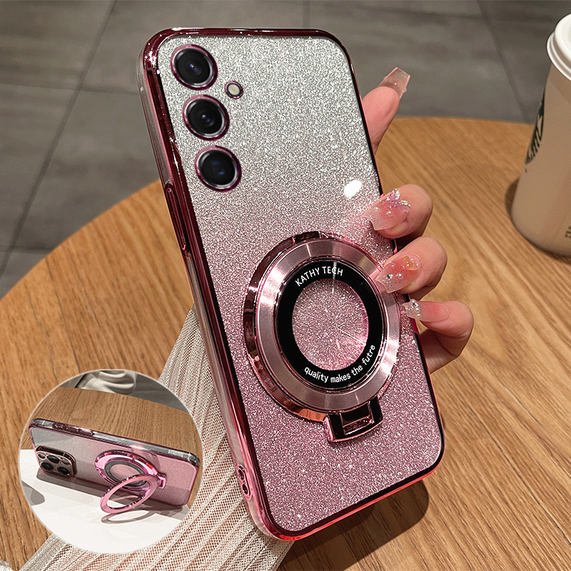 三星A54轻奢磁吸支架全包壳防摔