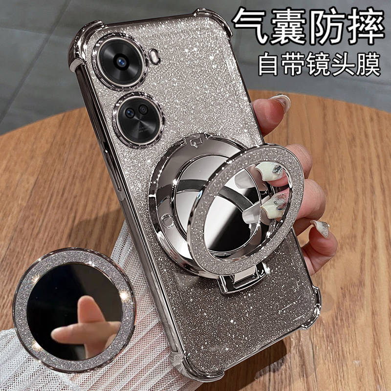适用华为nova11se手机壳nove11es保护硅胶套BON一AL00镜头全包防摔nowa透明软壳novo带支架BONAL女高级感小众