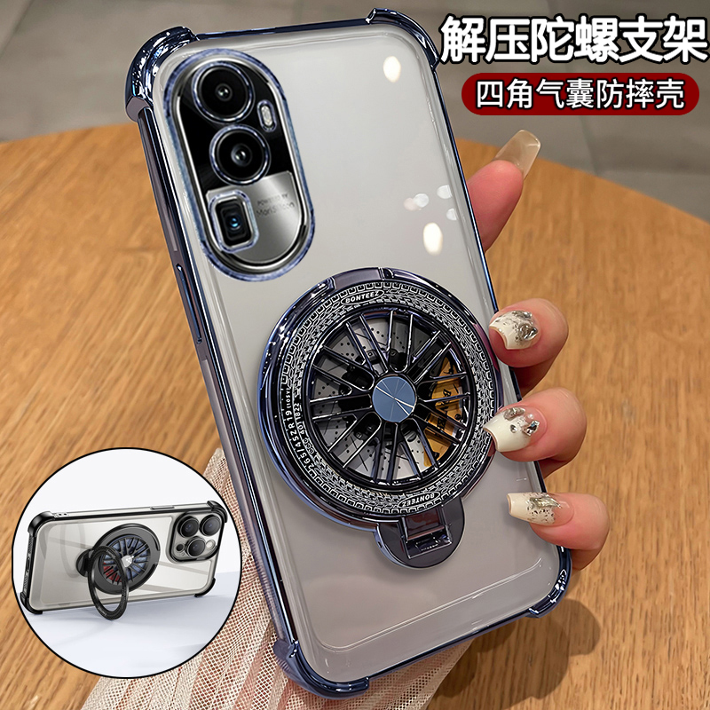 适用opporeno10手机壳reno10pro十保护oppo硅胶套气囊全包PHW110防摔软por新款外壳reon男女PHV带支架解压曲