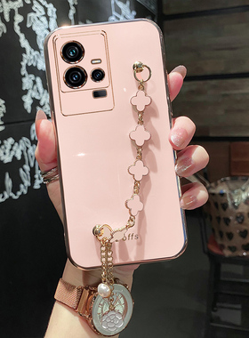 适用vivoiqoo11手机壳iqoo11pro保护硅胶套vivo带手链条全包V2243A防摔2254软壳vivoiq爱酷iq0011女潮por可爱