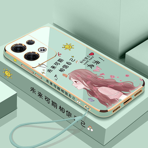 opporeno8pro十硅胶可爱手机外壳