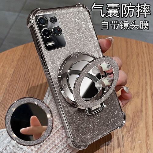 OPPOK9x自带镜头膜全包壳气囊