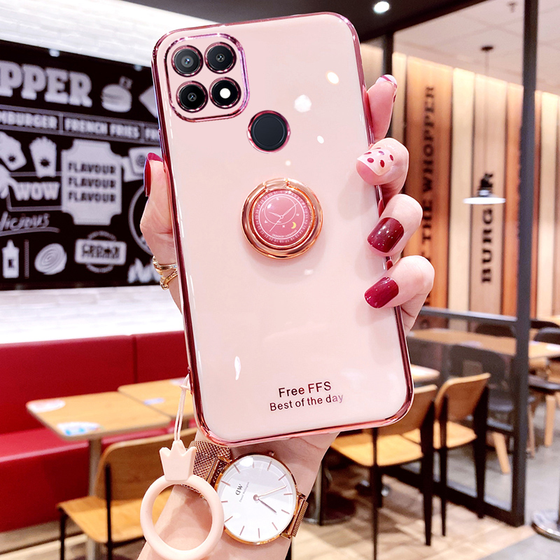 轻奢电镀金边★潮流大气配色★送钢膜指环扣