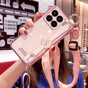 适用小米15手机壳xiaomi15pro斜挎保护硅胶套m15全包防摔软壳mi十五por女新款 ins 15p腕带挂绳可背带网红个性