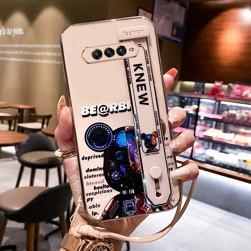 小米黑鲨5rs手机壳黑鲨5sr腕带保护硅胶套五代全包防摔软壳黑沙电竞