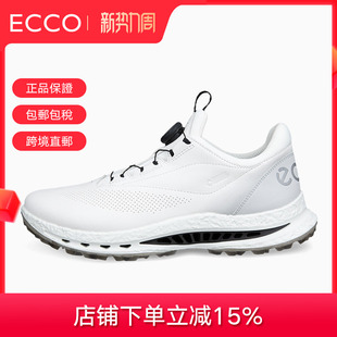ECCO爱步男春季高尔夫运动鞋防水BOA旋钮休闲球鞋132614【代购】