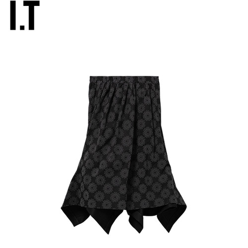 IT CDG COMME des GARCONS女装裁布拼接半身裙鱼尾裙新款GQS007XQ