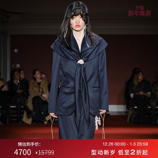 夹克新款 西装 Rocha女装 时髦摩登披肩叠层外套6071D8XL Simone