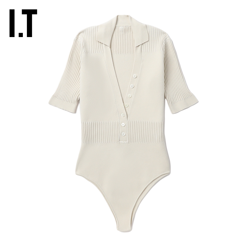ITJACQUEMUS修身罗纹连体上衣