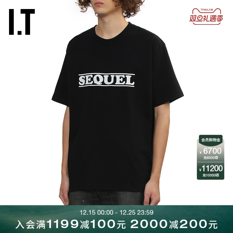 ITSEQUEL宽松短袖T恤简洁休闲风