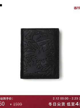 IT CDG COMME des GARCONS Wallet日用品折叠钱包图案压纹皮夹