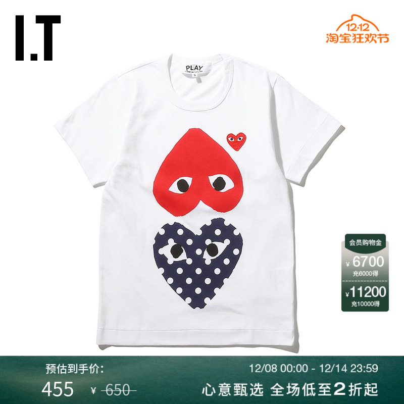 PLAYCOMMEdesGARCONS短袖T恤