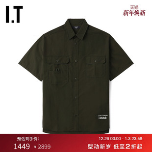 des GARCONS 简约酷感工装 CDG 上衣 衬衫 COMME 短袖 HOMME男装