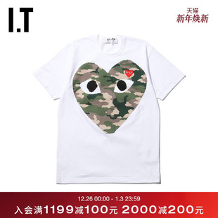 GARÇONS PLAY男装 短袖 新品 des T恤2019秋季 爱心242MA COMME