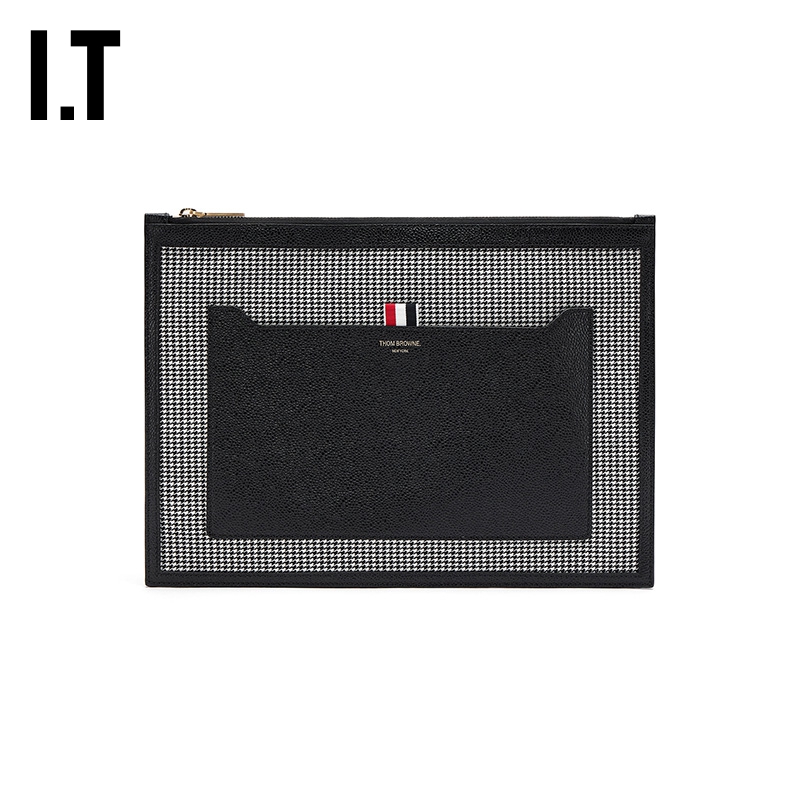 ITTHOMBROWNE千鸟格手拿包