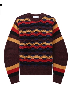 IT TOGA ARCHIVES女装拼色针织衫新品立体镂空编织毛衣2XN206XL