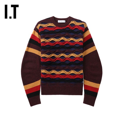 ITTOGAARCHIVES拼色针织衫