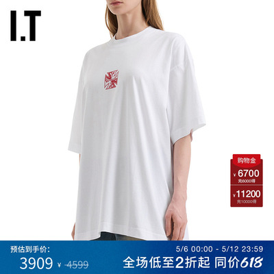 ITVETEMENTS中长款落肩T恤