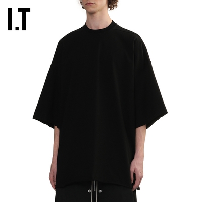 ITRickOwens廓形圆领落肩T恤