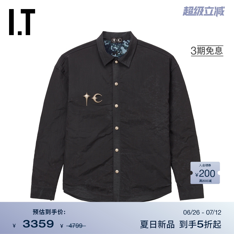ITTHUGCLUB翻领长袖衬衫