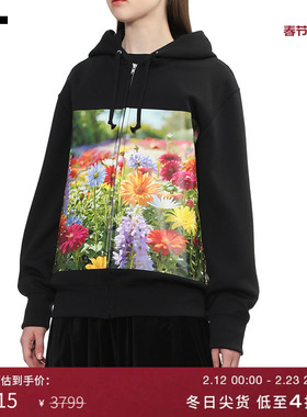 IT CDG COMME DES GARCONS COMME DES GARCONS女宽松连帽拉链夹克