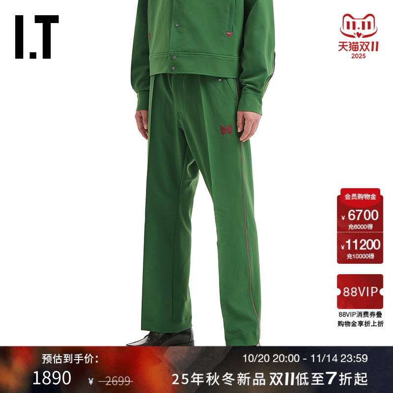 ITNEEDLES微喇长裤复古运动风