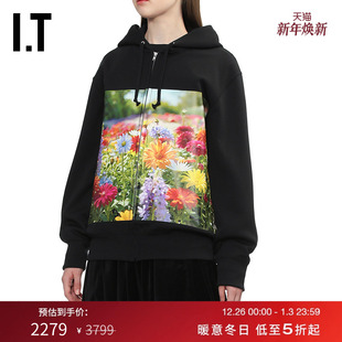 GARCONS DES COMME GARCONS女宽松连帽拉链夹克 CDG