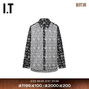 des GARCONS 衬衫 CDG 饰长袖 COMME BLACK情侣满幅图案装 HOMME