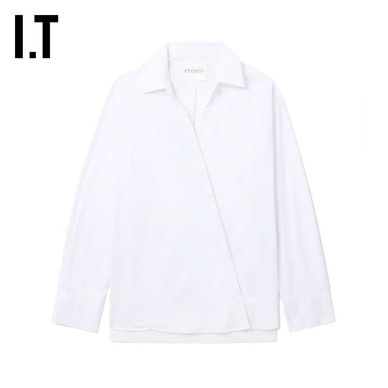 ITCLOSED大V领翻领衬衫