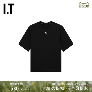 IT MARINE SERRE男装宽松短袖T恤新款简约休闲纯色半袖7ACJERMQ