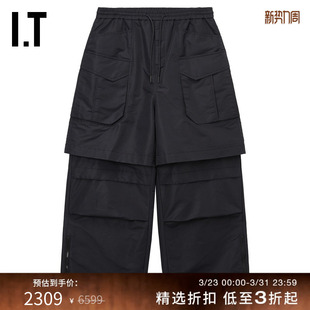 JUUN.J男装 街头型格可拆卸休闲裤 宽松工装 新款 221P23MO 长裤