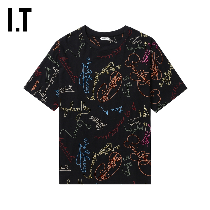 ITBODE短袖T恤复古文艺风