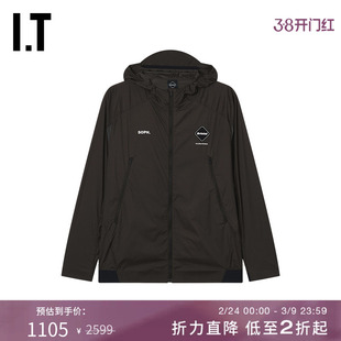 IT F.C.REAL BRISTOL男装连帽拉链夹克新款酷感户外风纯色薄外套