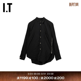 des GARCONS 衬衫 CDG 饰不对称长袖 COMME 侧拉链装 SHIRT男装