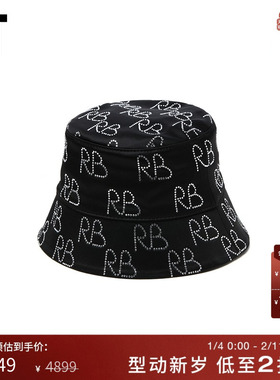 IT Ruslan Baginskiy女款渔夫帽新品时尚华丽钻饰logo盆帽PDMDPTR