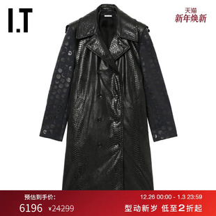 des GARCONS HOMME 中长款 COMME PLUS男装 皮革感大衣外套 CDG